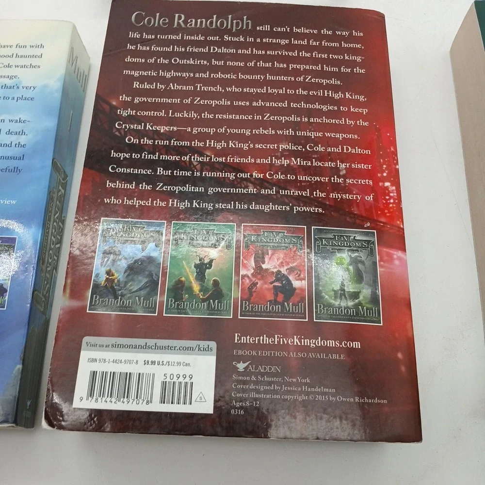 Brandon Mull Lot of 4 Book Five Kingdoms Paperback plus Fablehaven PB‎